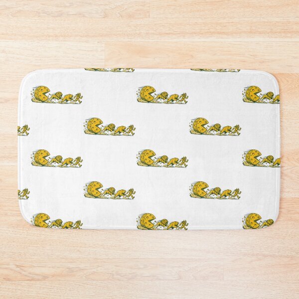 Item preview, Funny Cheese Wheel Chasing Bear Lion Viking Retro Meme Design designed and sold by SEINENGAPPI18.