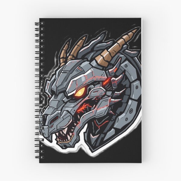 Item preview, Cyberpunk Mecha Dragon Neon Sci-Fi Art Sticker designed and sold by CyberPaws Art.