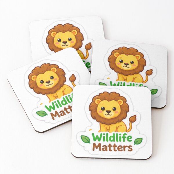 Item preview, Cute Wildlife Matters Lion Nature Conservation designed and sold by LearnFunStore.