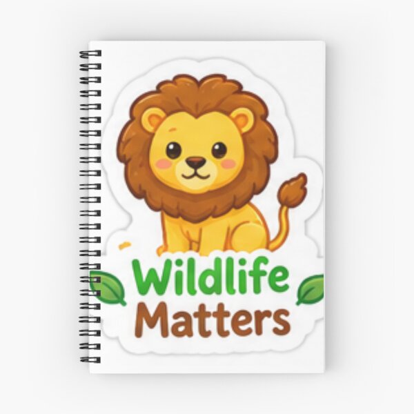Item preview, Cute Wildlife Matters Lion Nature Conservation designed and sold by LearnFunStore.