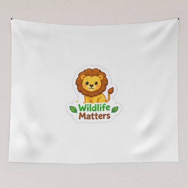 Item preview, Cute Wildlife Matters Lion Nature Conservation designed and sold by LearnFunStore.