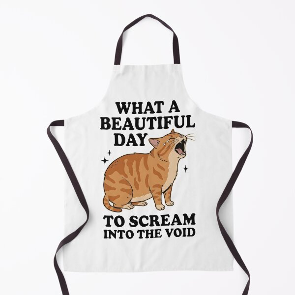 Item preview,  What A Beautiful Day To Scream Into The Void Orange Cat designed and sold by Emmatshirt1.