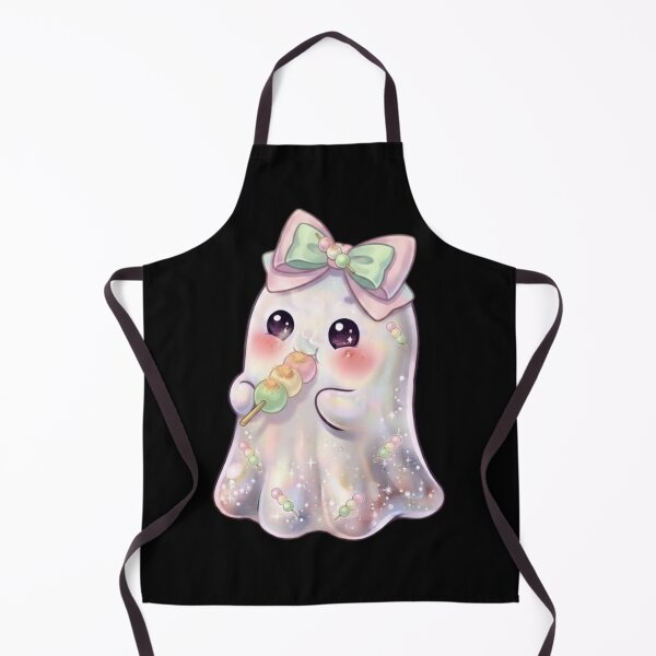 Item preview, Cute Kawaii Ghost Eating a Mochi Design / Japanese / Korean / Tops / Anime / Halloween / Food / Candy / Sweets / Foodie T-shirts mugs stickers journal poster designed and sold by TeenLake.