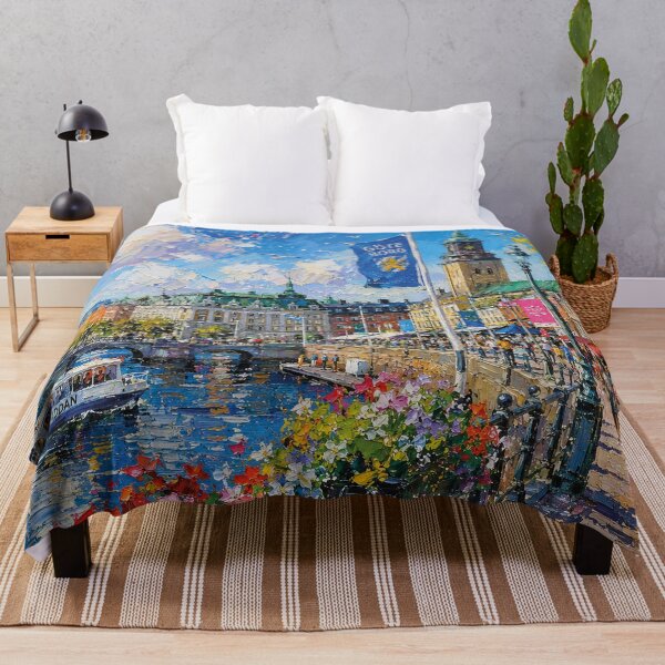 Item preview, Göteborg, Sweden – a painting of a summer day in this beautiful Scandinavian city. designed and sold by GalleryKauffeld.