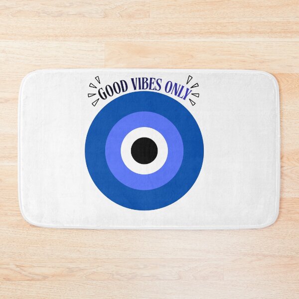 Item preview, Mystic Evil Eye Good Vibes Only Text Art designed and sold by RAJASWARSTORE.