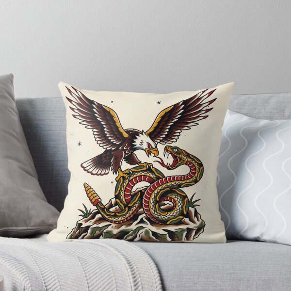 Item preview, Eagle vs Snake American Traditional Tattoo Flash designed and sold by colourhaus.