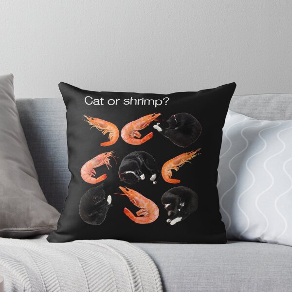 Item preview,  Cat Or Shrimp Black Cat And Shrimp Funny designed and sold by NancyxEasSHOP.