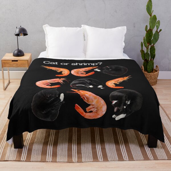 Item preview, Cat Or Shrimp Black Cat And Shrimp Funny designed and sold by NancyxEasSHOP.