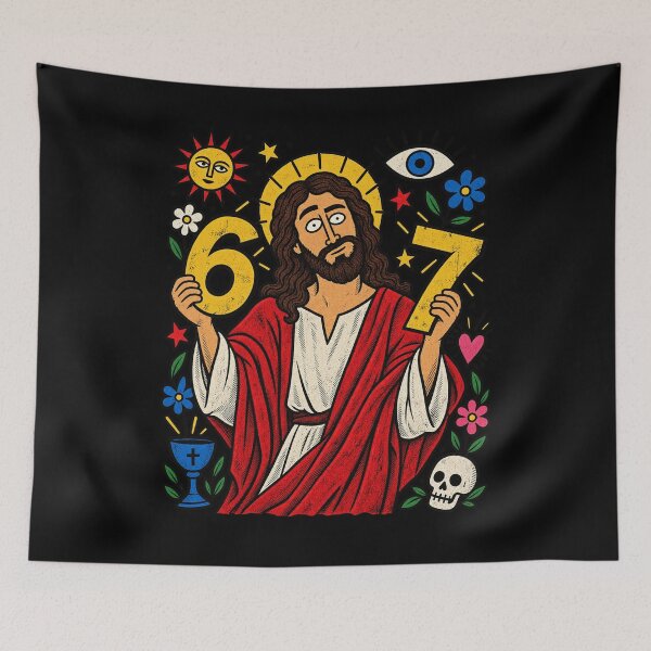 Item preview, 67 Jesus Funny Drawing designed and sold by SEINENGAPPI12.