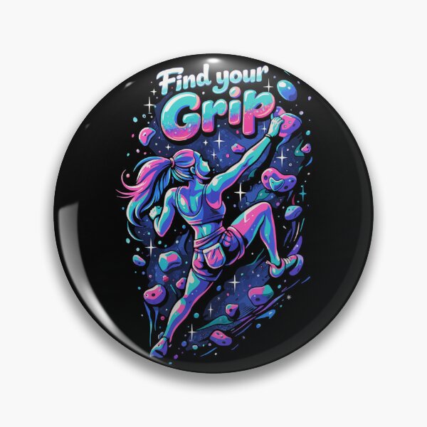 Item preview, Find your grip – Bouldering quote for women designed and sold by Pineapple-Tree.