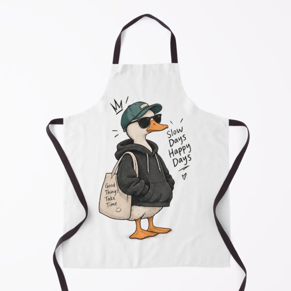 Item preview, Cool Duck Slow Days Happy Days Cute Funny Animal Design designed and sold by BlackSyeth.