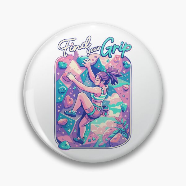 Item preview, Find your grip – Bouldering quote for women designed and sold by Pineapple-Tree.