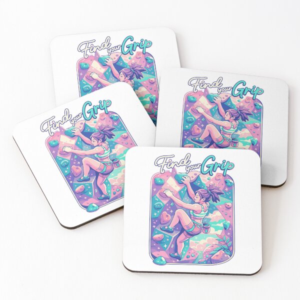 Item preview, Find your grip – Bouldering quote for women designed and sold by Pineapple-Tree.