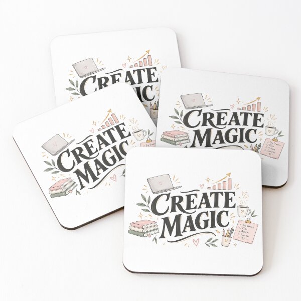 Item preview, Create Magic – Creative Career Growth & Motivation Typography designed and sold by Snikdha.