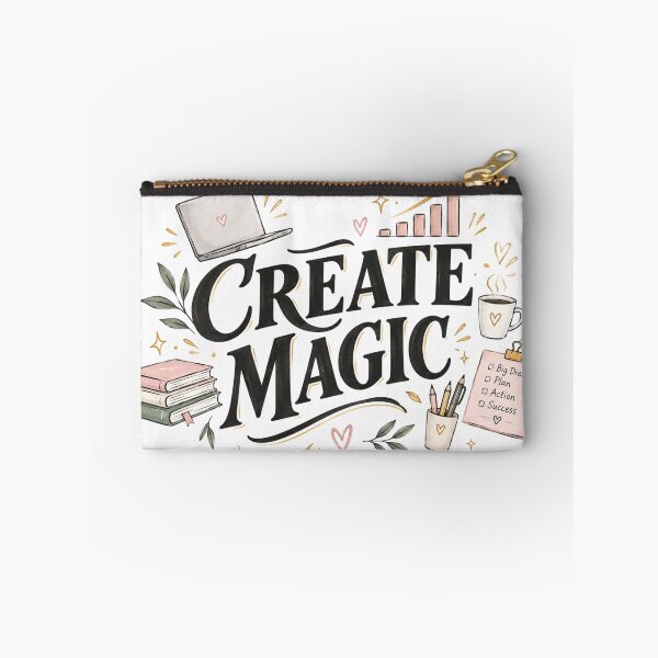 Item preview, Create Magic – Creative Career Growth & Motivation Typography designed and sold by Snikdha.