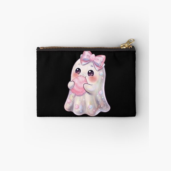 Item preview, Cute Kawaii Ghost Eating a Cotton Candy Design / Pink /  Carnival Food / Tops / For kids / Halloween Decors / Foodie T-shirts mugs stickers phone case journal poster designed and sold by TeenLake.