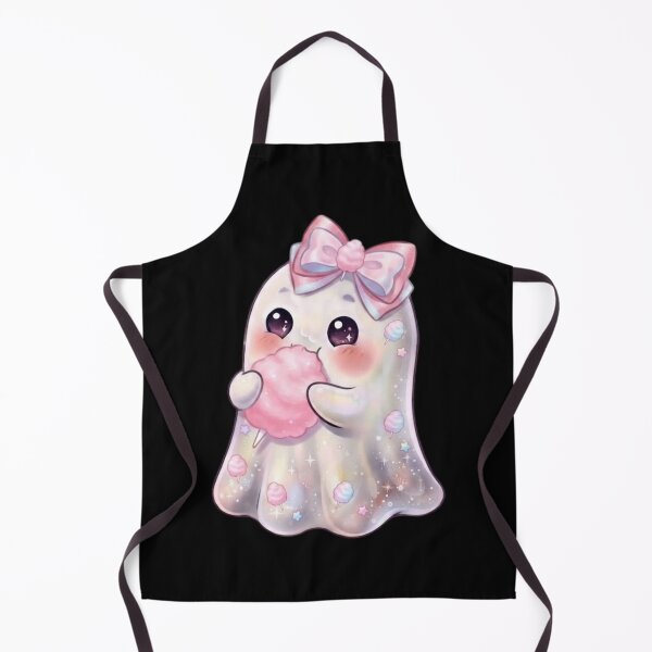 Item preview, Cute Kawaii Ghost Eating a Cotton Candy Design / Pink /  Carnival Food / Tops / For kids / Halloween Decors / Foodie T-shirts mugs stickers phone case journal poster designed and sold by TeenLake.