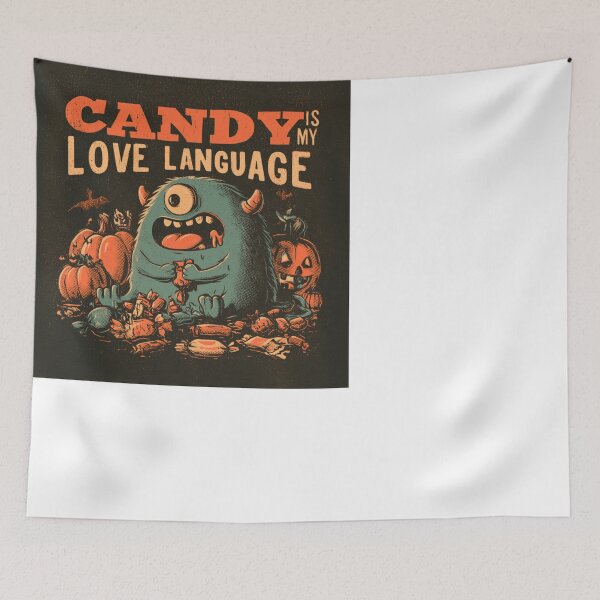 Item preview, Candy Is My Love Language Monster Halloween designed and sold by NicolasGlowArt.