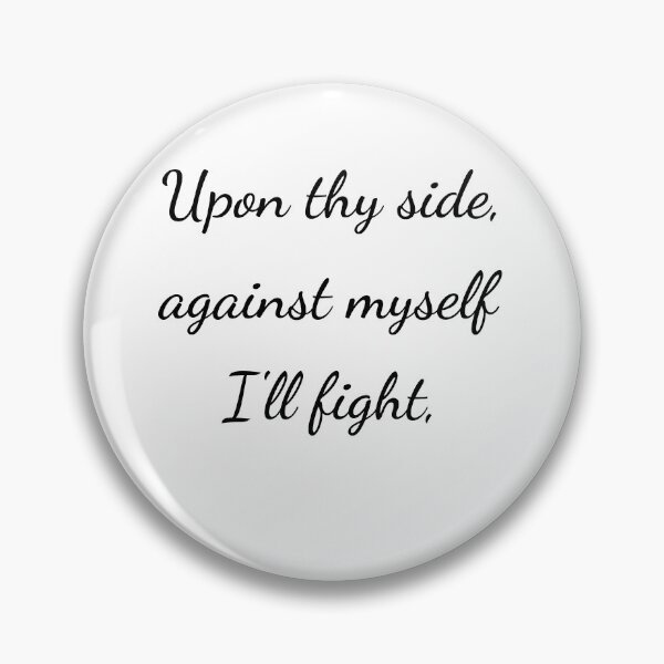 Item preview, “Upon thy side, against myself I’ll fight,” - handwriting black designed and sold by ariksworld.