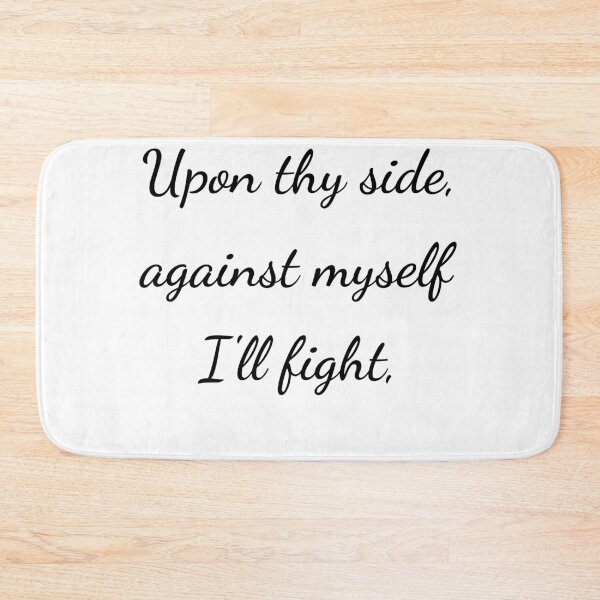 Item preview, “Upon thy side, against myself I’ll fight,” - handwriting black designed and sold by ariksworld.
