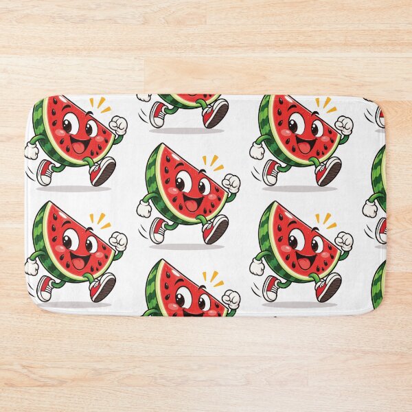 Item preview, Happy Watermelon Slice Running in Sneakers designed and sold by PRINTIONAL.