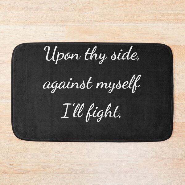 Item preview, “Upon thy side, against myself I’ll fight,” - handwriting white designed and sold by ariksworld.