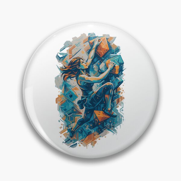 Item preview, Bouldering Woman Design – Female climber on a bouldering wall designed and sold by Pineapple-Tree.