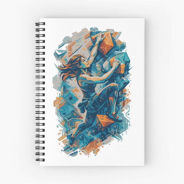 Item preview, Bouldering Woman Design – Female climber on a bouldering wall designed and sold by Pineapple-Tree.