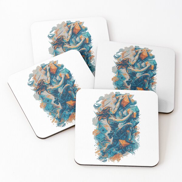 Item preview, Bouldering Woman Design – Female climber on a bouldering wall designed and sold by Pineapple-Tree.