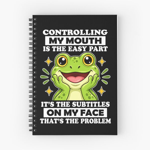 Item preview,  Controlling My Mouth Is The Easy Part Subtitles On My Face Funny Frog designed and sold by NancyxEasSHOP.