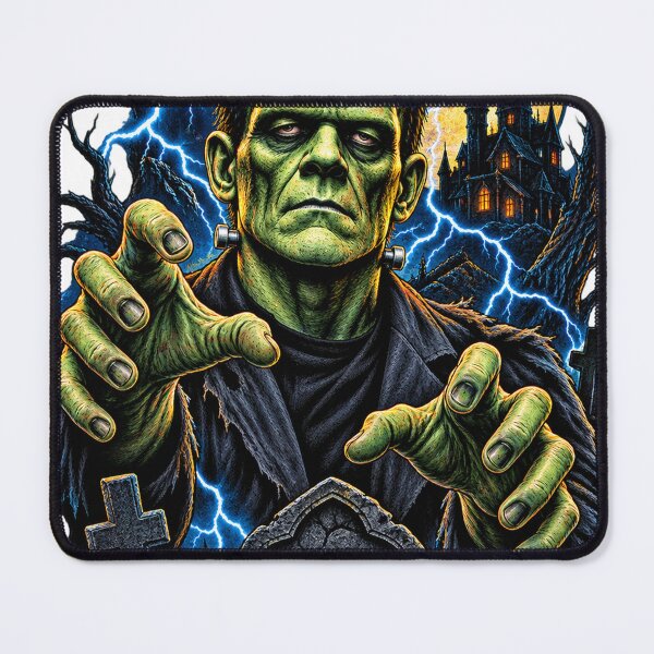 Item preview, Frankenstein Halloween Horror Monster Gothic Graveyard Design designed and sold by CreativeNest Prints.