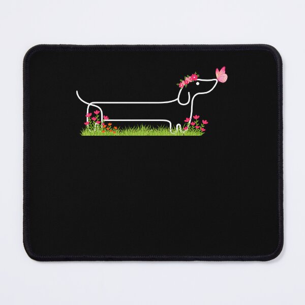Item preview, Dachshund Butterfly Flower Garden Cute Dog Floral Nature designed and sold by NancyxEasSHOP.