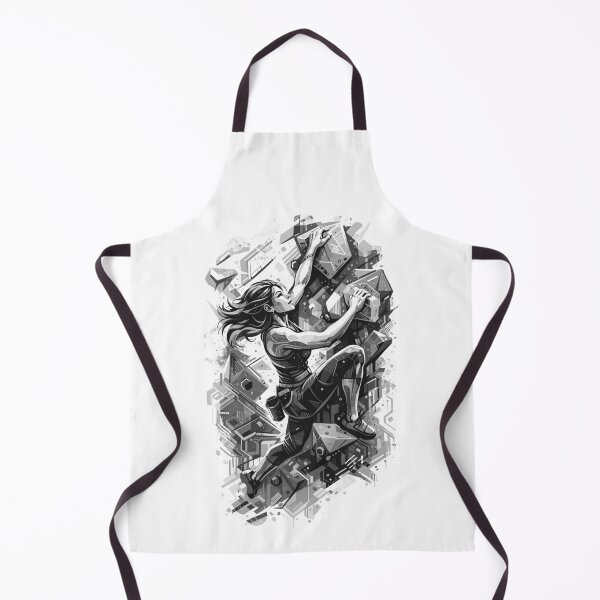 Item preview, Woman bouldering – Black and white climbing wall designed and sold by Pineapple-Tree.