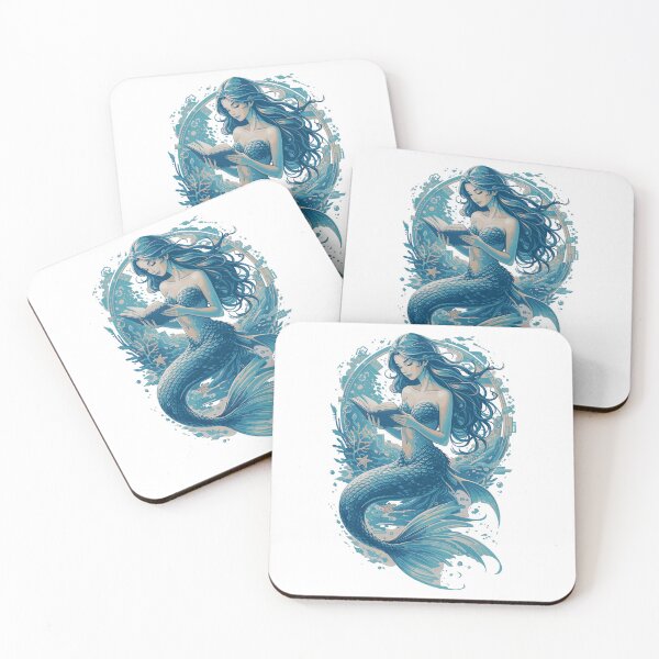 Item preview, Mermaid Reading | Book Lover Design designed and sold by Pineapple-Tree.