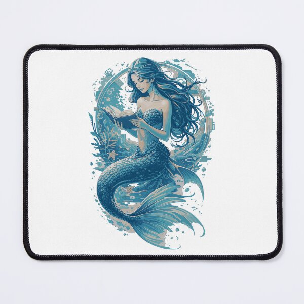 Item preview, Mermaid Reading | Book Lover Design designed and sold by Pineapple-Tree.