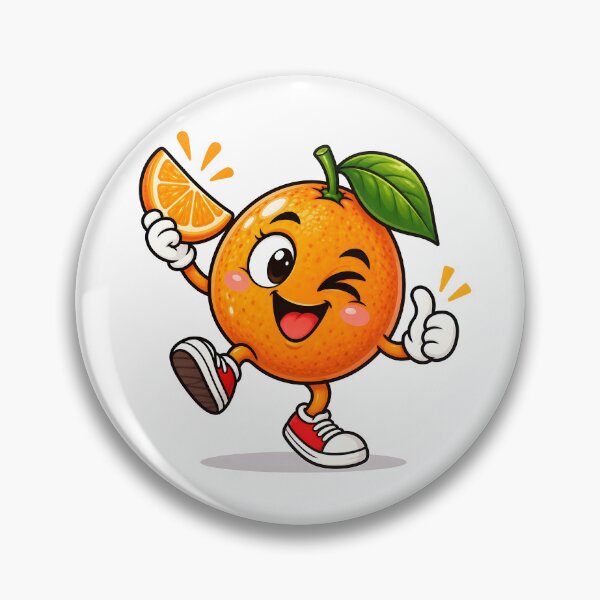 Item preview, Winking Orange Holding a Citrus Slice designed and sold by PRINTIONAL.
