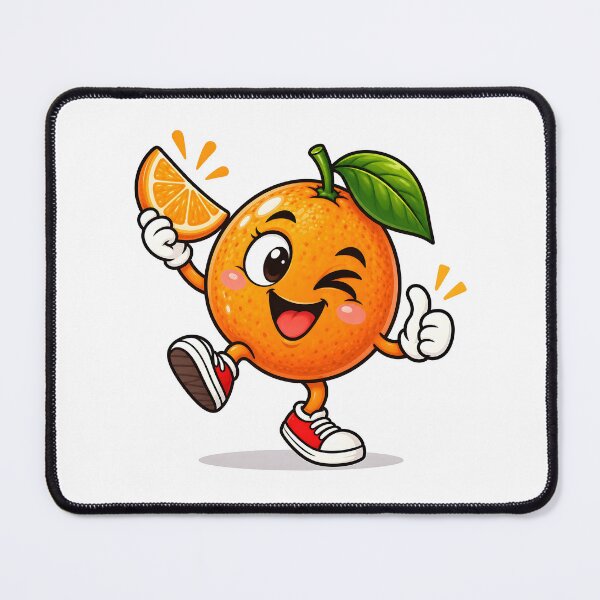 Item preview, Winking Orange Holding a Citrus Slice designed and sold by PRINTIONAL.