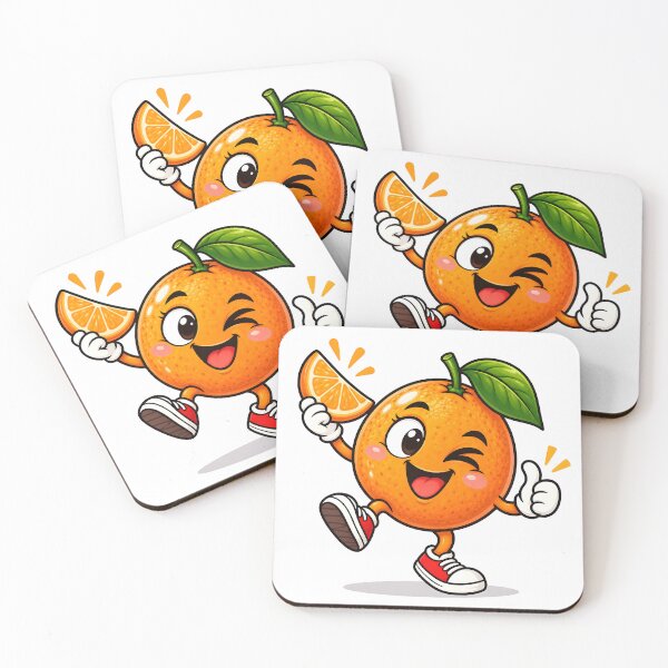 Item preview, Winking Orange Holding a Citrus Slice designed and sold by PRINTIONAL.
