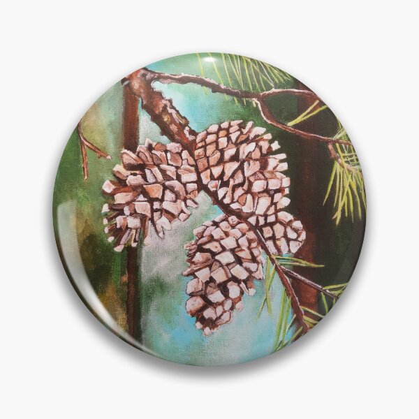 Item preview, Pine Cones on a Winter's Day designed and sold by Alfred Fox Art.