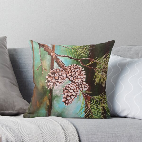 Item preview, Pine Cones on a Winter's Day designed and sold by Alfred Fox Art.