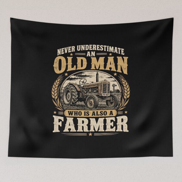 Item preview, Never Underestimate an Old Man Who is Also A Farmer designed and sold by CelidaBonde.