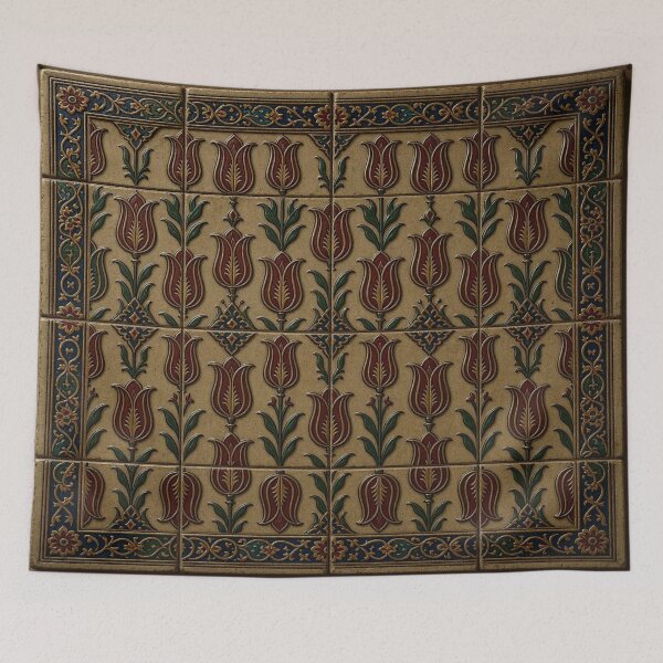 Item preview, Vintage Iznik Tulip Ceramic Tile Pattern designed and sold by Breezes-of-Ida.