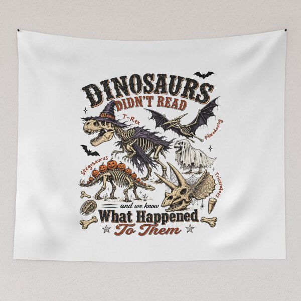 Item preview,  Dinosaurs Don’t Read What Happened To Them Funny Dinosaur Skeleton Book Lover designed and sold by NancyxEasSHOP.
