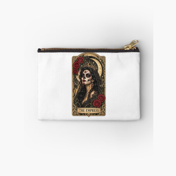 Item preview, The Empress Sugar Skull Dia De Los Muertos Tarot Card Rose Vintage designed and sold by dartoffofo⭐⭐⭐⭐⭐.