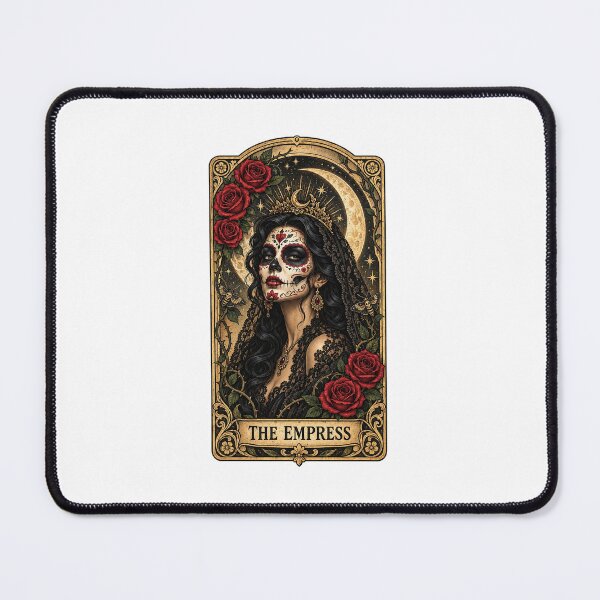 Item preview, The Empress Sugar Skull Dia De Los Muertos Tarot Card Rose Vintage designed and sold by dartoffofo⭐⭐⭐⭐⭐.