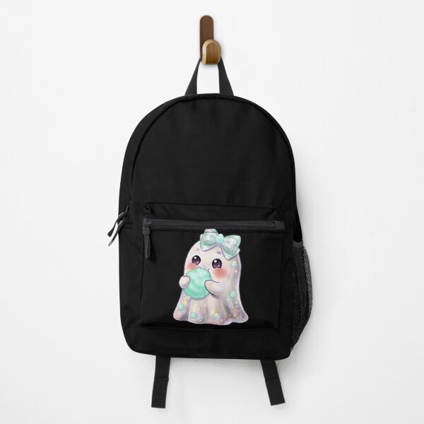 Item preview, Cute Kawaii Ghost Eating a Cotton Candy Design / Baby Blue /  Carnival Food / Tops / For kids / Halloween Decors / Foodie T-shirts mugs stickers phone case journal poster designed and sold by TeenLake.