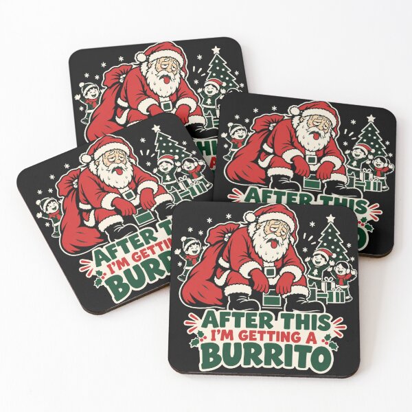 Item preview, Exhausted Santa After This I'm Getting A Burrito Funny Christmas designed and sold by mnkyride.