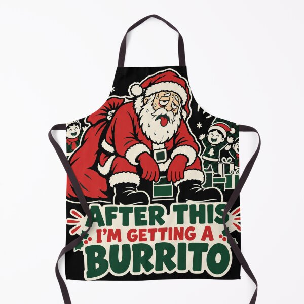 Item preview, Exhausted Santa After This I'm Getting A Burrito Funny Christmas designed and sold by mnkyride.
