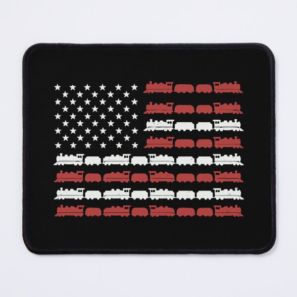 Item preview, American Flag Train Patriot Railroad Enthusiast designed and sold by SofiBlair.