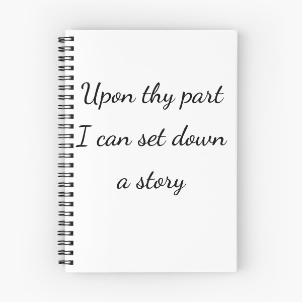 Item preview, “Upon thy part I can set down a story” - handwriting black designed and sold by ariksworld.